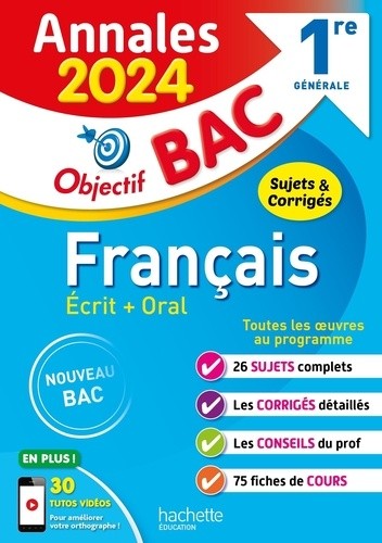  Annales Français 1res  