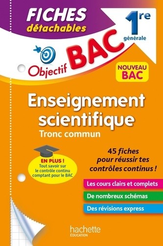  Enseignement scientifique 1re générale  