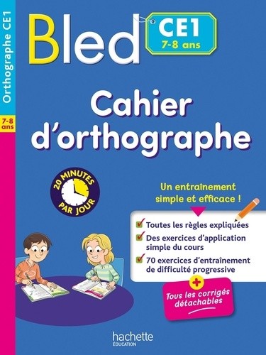  Bled Cahier d'orthographe CE1 