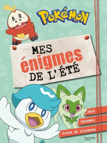  Pokémon - Mes énigmes de l'été - Activités et autocollants 