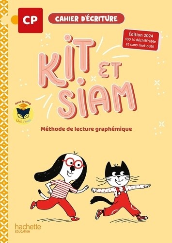  Kit et Siam CP - Cahier d'écriture - Ed. 2024 