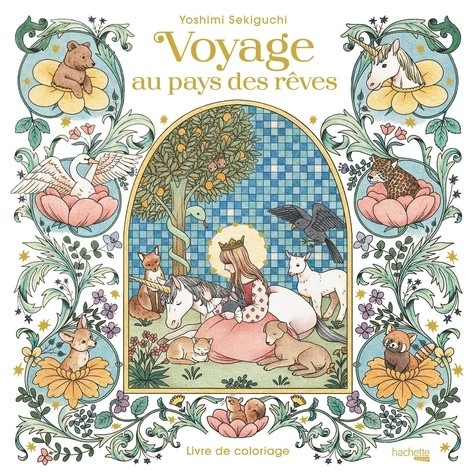  Voyage au pays des rêves - Livre de coloriage 