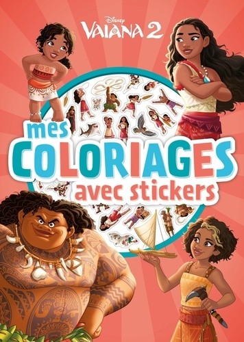  Mes coloriages avec stickers Vaiana 2  