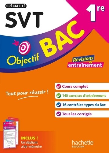  Objectif BAC 1re spécialité SVT 