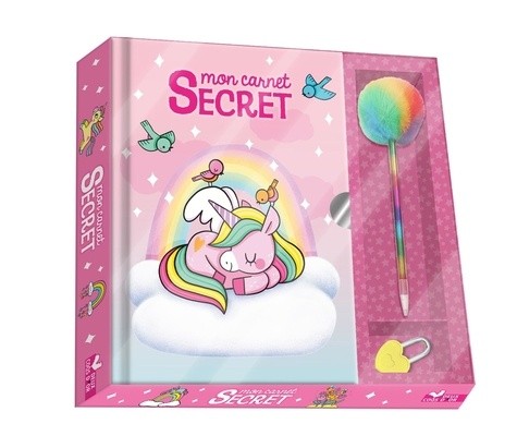  Mon carnet secret bébés licornes - Coffret avec stylo fantaisie  