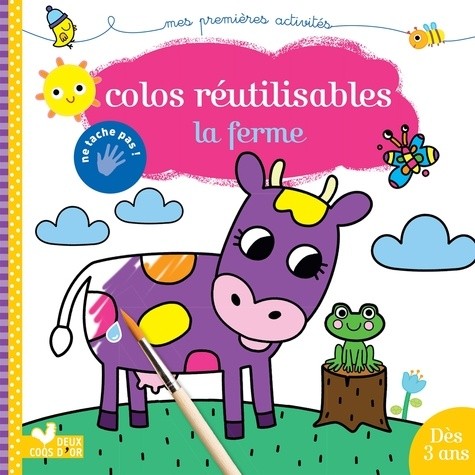  Colos réutilisables à la ferme - Avec pinceau  
