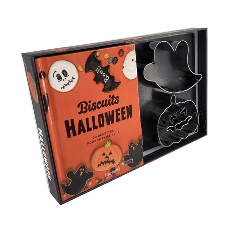  Coffret Biscuits Halloween - 20 recettes pour se faire peur. Avec 2 emporte-pièces 