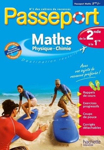  Passeport Maths-Sciences physiques de la 2de à la 1re  