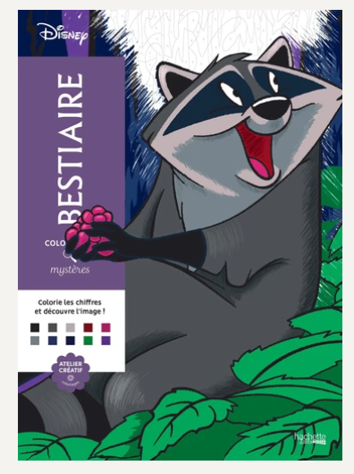 COLORIAGES MYSTERES DISNEY - BESTIAIRE