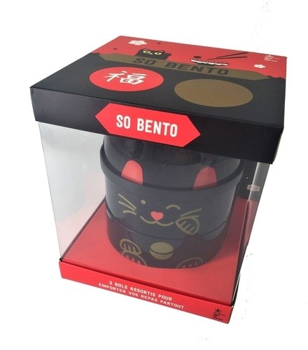  So Bento - Coffret avec 3 bols assortis pour emporter vos repas partout ! 