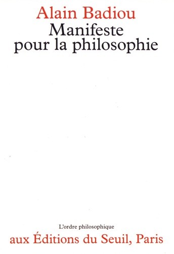  Manifeste pour la philosophie  