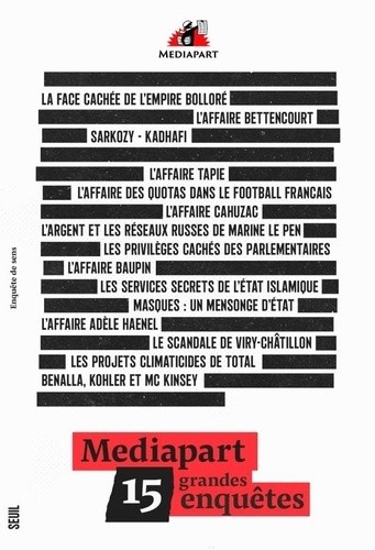  Mediapart. 15 grandes enquêtes 