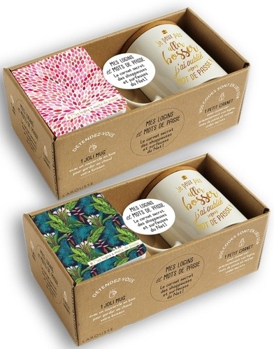  Coffret Mes logins et mots de passe - Avec un mug et un carnet  
