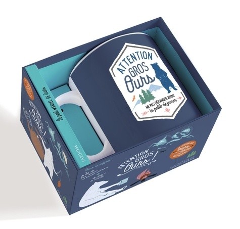  Coffret Attention gros ours ! - Avec 1 mug XXL et 1 livre de survie 