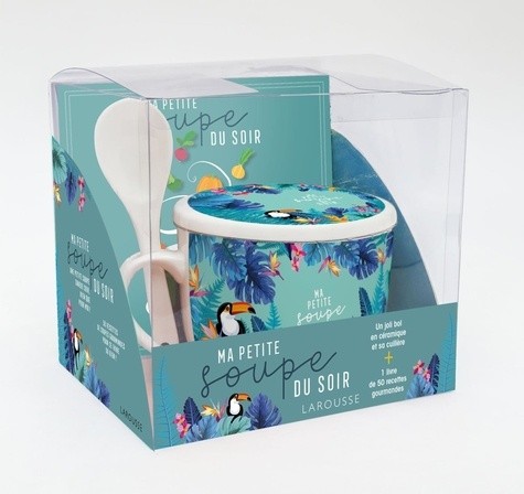  Ma petite soupe du soir - Coffret avec un joli bol en céramique et sa cuillère 