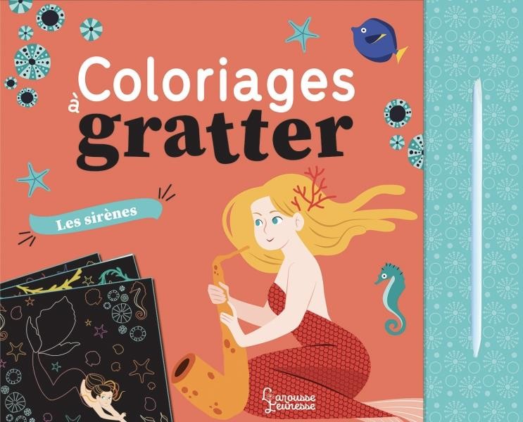  Coloriages à gratter ; les sirènes 
