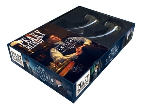  Coffret Peaky Blinders soirée dégustation entre gentlemen - Le livre de recettes à base de whisky, gin et rhum avec 2 pipes à alcool 