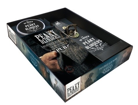  Coffret Peaky Blinders cocktails à la bière - Le livre de recettes à déguster comme au pub avec 4 dessous de verre et un décapsuleur 