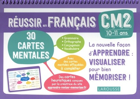  Français CM2 Mes cartes mentales - Réussir en français  