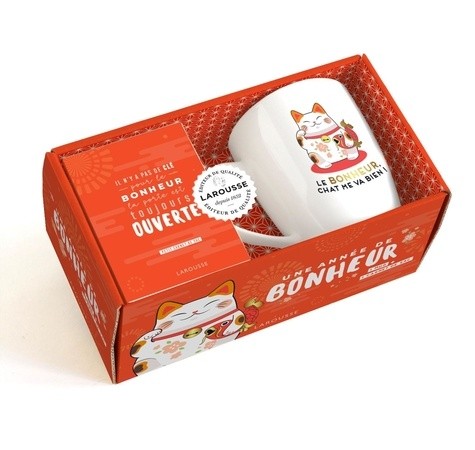  Une année de bonheur - Avec 1 joli mug et 1 carnet de sac 