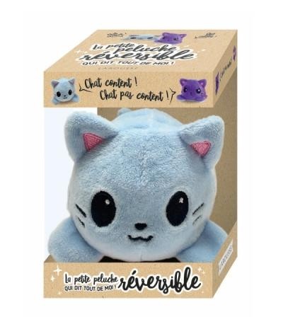 PETITE PELUCHE REVERSIBLE QUI DIT TOUT DE MOI CHAT