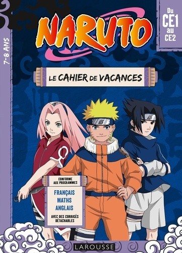  Naruto - Cahier de vacances du CE1 au CE2  