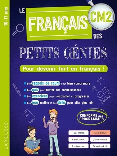  Le français des petits génies CM2 - Pour devenir fort en français !  