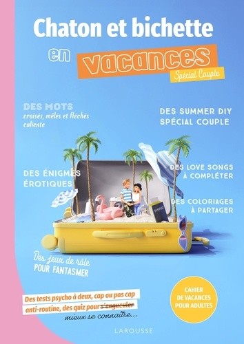  Chaton et Bichette en vacances - Spécial Couple - Cahier de vacances pour adultes 