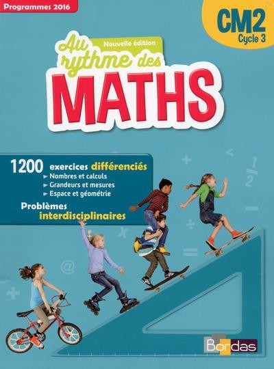   AU RYTHME DES MATHS ; CM2 ; manuel de l'élève par domaines (édition 2017) 