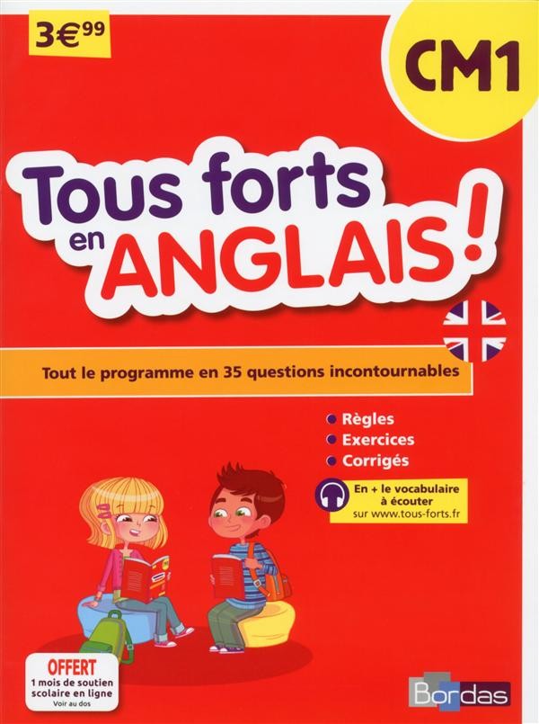  TOUS FORTS EN ; anglais ; CM1 