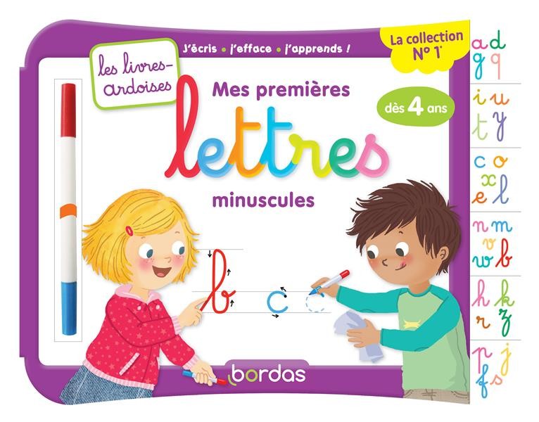  Les livres-ardoises ; mes premières lettres minuscules ; à partir de 4 ans (édition 2017) 