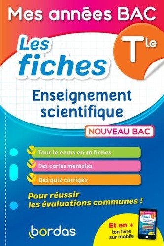  Les fiches Enseignement scientifique Tle  