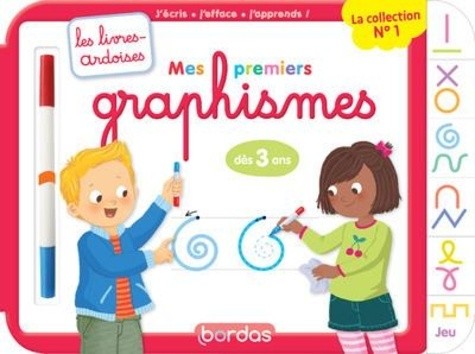  Mes premiers graphismes - Avec 1 feutre effaçable 2 couleurs  
