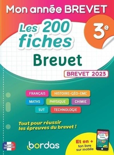  Mon Année Brevet Les 200 fiches Brevet 3e 