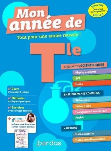  Mon Année de Tle Spécialités Physique-Chimie + Maths 