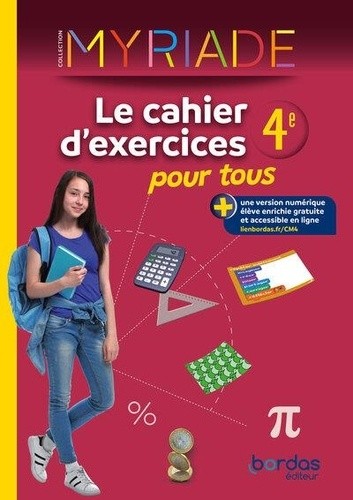  Myriade - Maths 4e - 2024 - Cahier d'exercices pour tous 