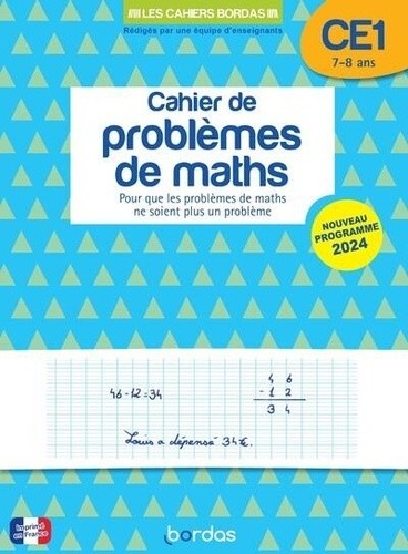  Mon cahier de problèmes de maths CE1 