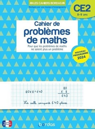  Mon cahier de problèmes de maths CE2 