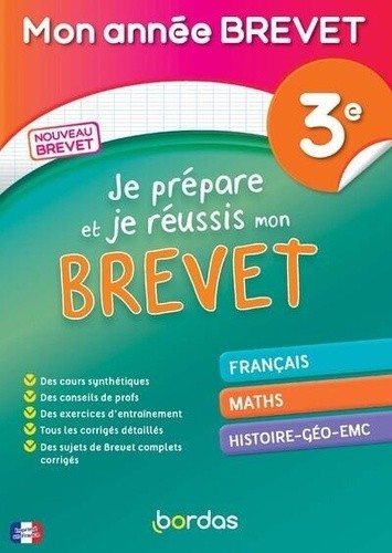  Je prépare et je réussis mon brevet 3e  
