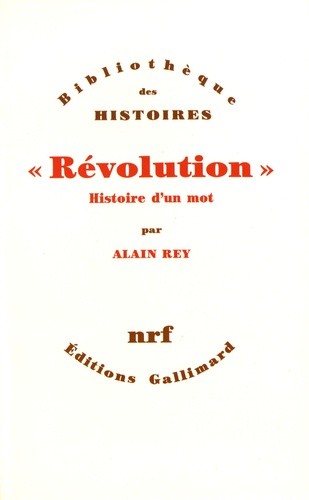  "Révolution" - Histoire d'un mot  