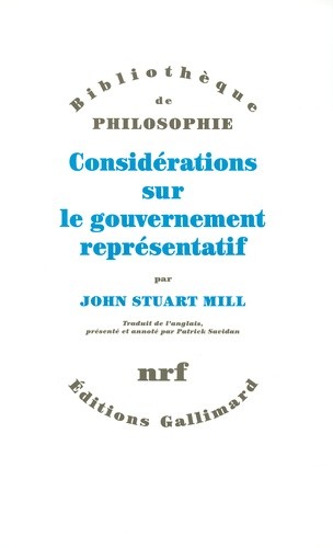  Considération sur le gouvernement représentatif 