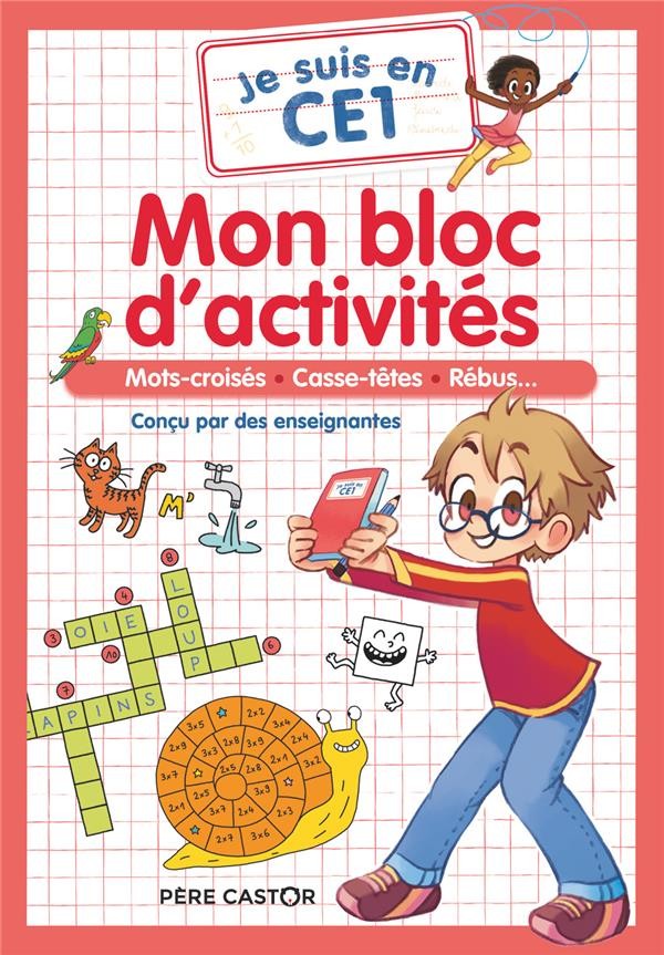  Je suis en CE1 ; mon bloc d'activités : mots croisés, casse-têtes, rébus... 