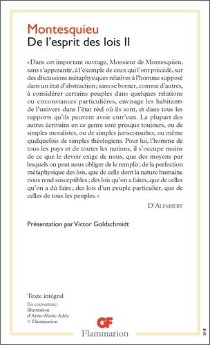  De l'esprit de lois - Tome 2  