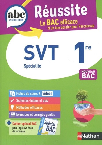  SVT spécialité 1re  