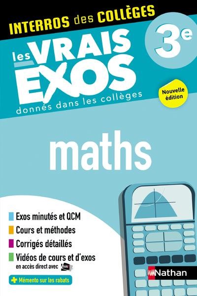  Interros des collèges ; mathématiques : 3e (édition 2021) 