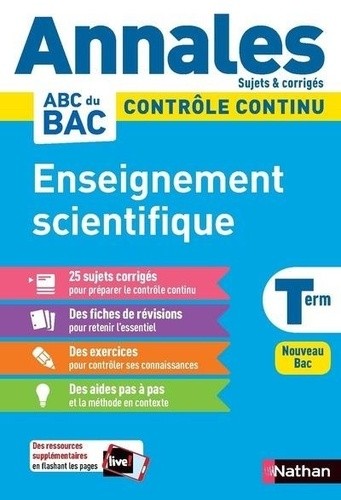  Enseignement scientifique Tle - Sujets & corrigés  
