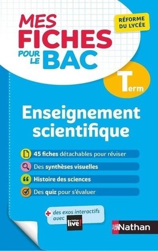  Enseignement scientifique Tle  
