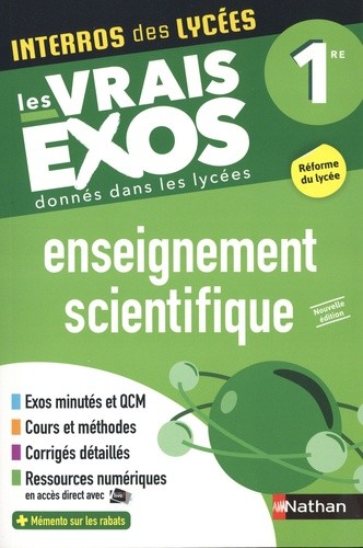  Enseignement Scientifique 1re  