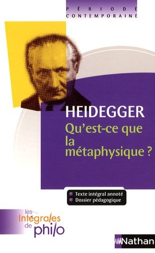  Qu'est-ce que la métaphysique ? 