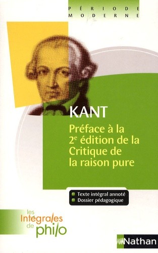  Préface à la 2e édition de la Critique de la raison pure 